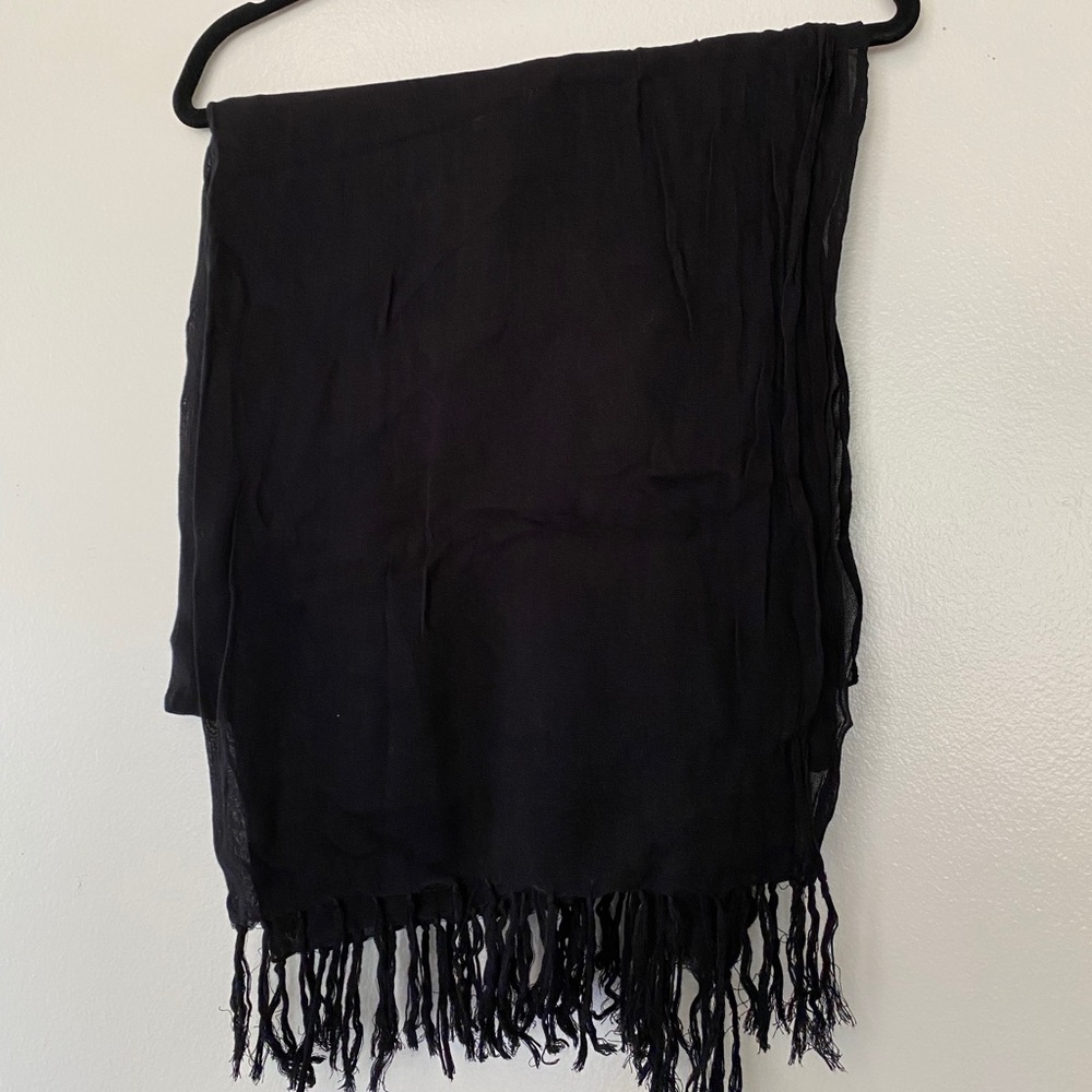 Express - Black Fringe Scarf
